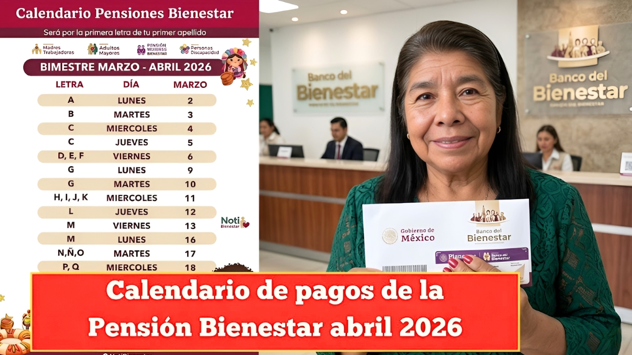 Calendario de Pagos del Estímulo Abril 2026 — Fechas, Beneficiarios, Montos y Requisitos