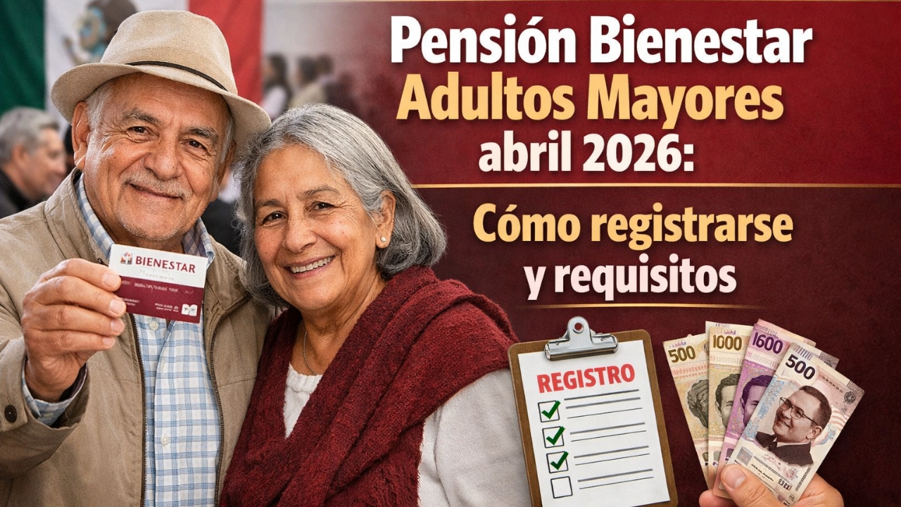Pensión Bienestar Adultos Mayores abril 2026: cómo registrarse y requisitos