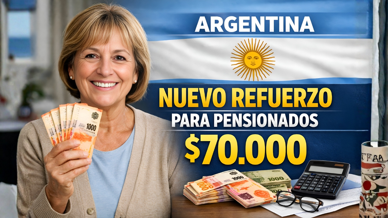 Argentina: Nuevo Refuerzo para Pensionados $70.000 – Cómo Anotarse y Fechas de Cobro Abril 2026