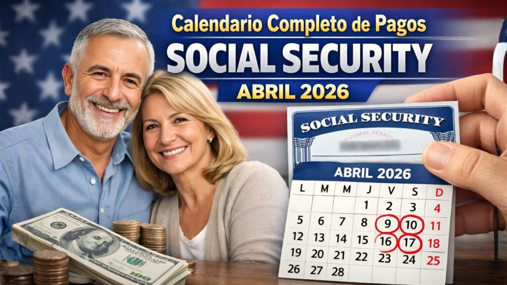 Estados Unidos: Calendario completo de pagos Social Security abril 2026 – Jubilados atentos